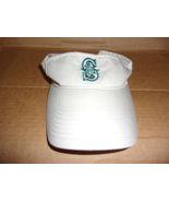  SEATTLE MARINERS Beige Twin Enterprise "Strap Back Visor" Curved Bill, ... - $8.90