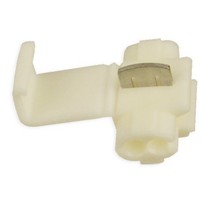 10 Pc White 14-18 Vinyl Quick Splice Connectors Fold Over Splicers QSWI - £0.76 GBP