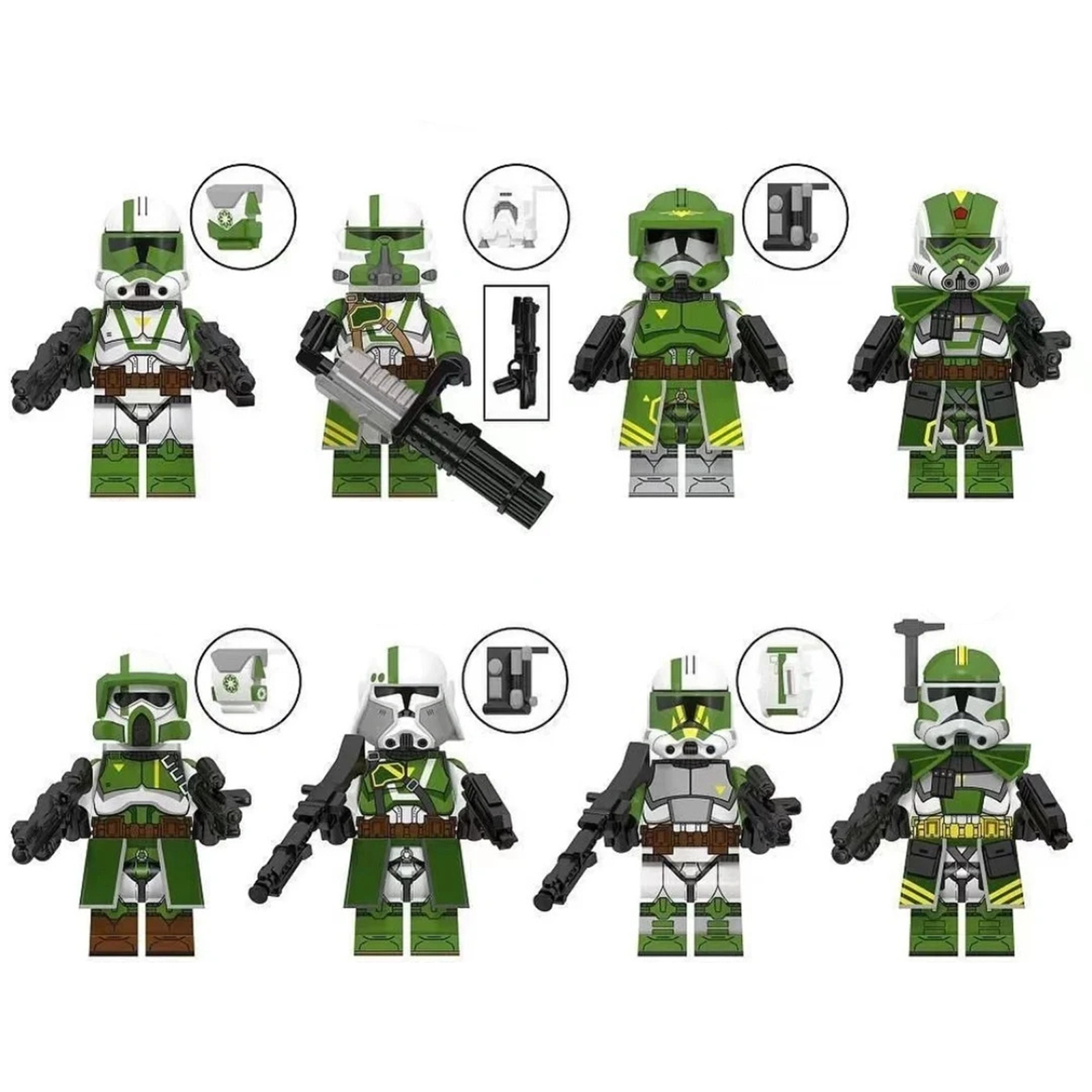 Star Wars Commander Doom Doomsday Trooper Soldier 8pcs Minifigures Building Toy