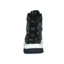 Mens High Top Shoes By FIESSO AURELIO GARCIA,Spikes Rhine stones 2412 Black image 8