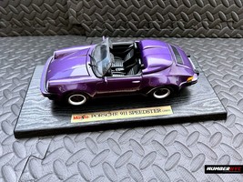 Maisto 1989 Porsche 911 Carrera Speedster Purple Die Cast Model Car 1:18 - £54.20 GBP
