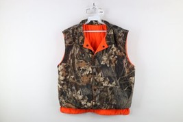 Vtg 90s Streetwear Mens L Reversible Soft Cloth Camouflage Puffer Vest J... - $64.30