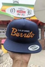 California Burrito, Mexican, San Diego, Foodie Embroidered Snapback Hat - £30.88 GBP