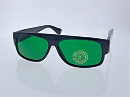 Black Locs Sunglasses Green Lens Mad Doggers Cholo Lowrider OG Gafas Shades - $9.49