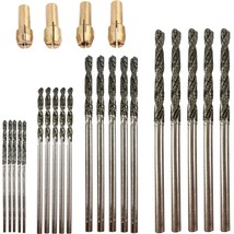 Diamond Drill Bit Set 1mm 1.5mm 2mm 2.5mm 20 Pieces 4 Sizes Compatible with - £27.17 GBP