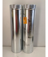 Lot of 2 Master Flow 6 In. X 2 Ft. Round Metal Duct Pipe 30-Gauge BCP6X24 - $362.22 MXN