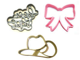 Cowboy Or Cowgirl Gender Reveal Baby Shower Set Of 3 Cookie Cutters USA PR1202 - £5.53 GBP