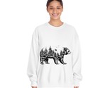 Unisex dryblend crewneck sweatshirt forest bear design kids teens adults thumb155 crop