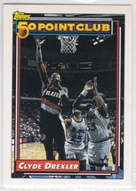 M) 1992-93 Topps Basketball Trading Card - Clyde Drexler #212 - £1.55 GBP