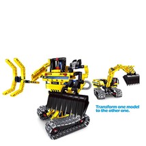 Building Blocks Bricks Construction Truck Kit STEM Toy (Excavator) | 342 Pcs - £39.95 GBP