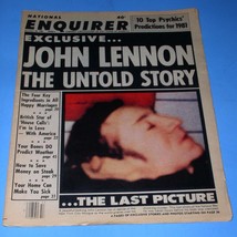 John Lennon Tragedy National Enquirer Magazine Vintage 1980 Coffin Photo* - $34.99