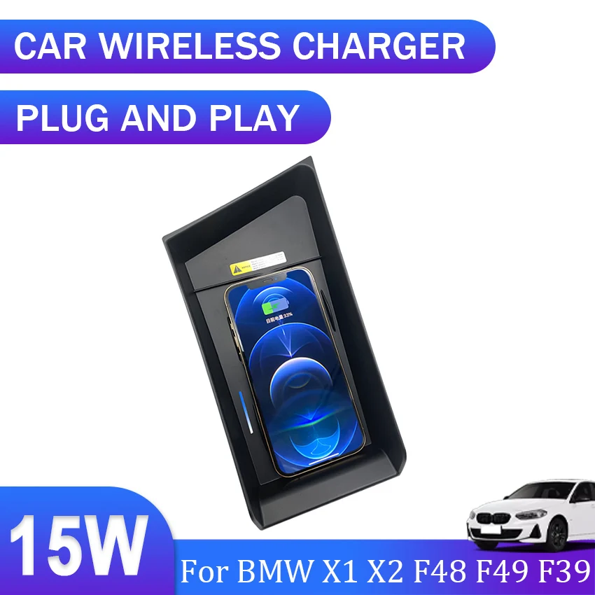 Wireless charger on-board QI phone fast charging panel Car Accessories For BMW - £110.53 GBP
