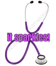 Prestige Medical S121 Clinical Lite Stethoscope, Purple Sparkles - $25.98