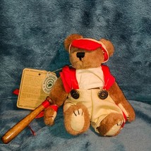 90&#39;s BOYDS BEAR Jointed Baseball Teddy Bear 6.5&quot; Plush Toy Collectibles - £9.16 GBP