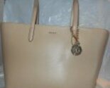 Donna Karan beige tote, ships right out - $175.00