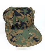 Vintage Military Cap Utility M.C. 1988 Made in USA Camo Hat - Men&#39;s Size... - $9.95