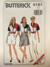 Butterick Sewing Pattern 6167 Shirt Shorts Pants Yes It&#39;s Easy Size 6 8 10 Uncut - £3.13 GBP