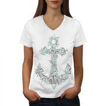 Wellcoda Anchor System Panel Geek Womens V-Neck T-shirt,  Graphic Design... - £15.76 GBP