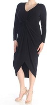 Soprano Womens Plus Size Twist Front High Low Dress Size:2X Color:Black - £44.34 GBP