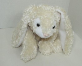 Fiesta Plush cream white shaggy floppy long eared natural bunny rabbit beanbag - £12.28 GBP
