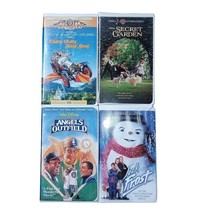 4 VHS Children and Family Movies Jack Frost Chitty Chitty Angles Outfield Secret - £6.29 GBP