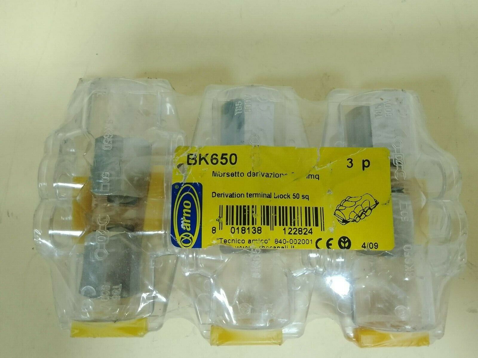 Arno Canali BK650 Morsetto derivazione 50 mmq Junction Terminal New - $33.00