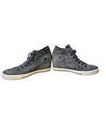 Converse All Star Gray Suede Mid Lux Wedge heel Sneaker Shoes Women&#39;s 8 - $33.25