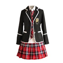 URSFUR Womens British Style Japan School Uniform Sets Cosplay Costume An... - $44.99