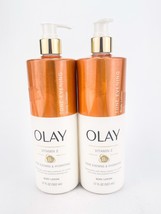 Olay Vitamin E Tone Evening Hydrating Body Lotion 17 Fl Oz Lot of 2 Vita... - £24.59 GBP