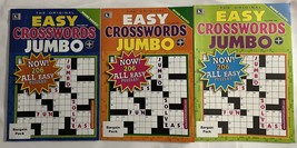 Lot of (3) Kappa The Original Easy Crosswords Jumbo Puzzle Books 2021 - $20.95