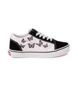 VANS Off the Wall  ~ Girls&#39; Size 1 ~ Multicolored BUTTERFLY ~ Lace Up Sn... - $623.16 MXN