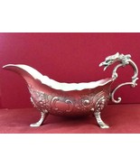 Reproduction of 19th c Paul Storr Ornate Footed Sauce-Gravy Server, Silverplate - £98.29 GBP