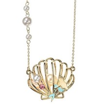 Disney Store Japan The Little Mermaid Ariel Seashell Pearl Necklace - $79.99