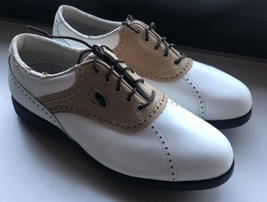 FOOTJOY Women&#39;s 6.5 M SIERRA TREKS Golf Shoes White/Tan Beige #98793 - £20.39 GBP