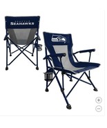 Seattle Seahawks Hand Arm Chair Blue Silver NFL Tailgating Camping Cup H... - $98.99