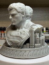 Clark Kent &amp; Superman Tribute Bust – Hand-Painted Resin - $139.40