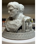 Clark Kent &amp; Superman Tribute Bust – Hand-Painted Resin - $195.63 CAD