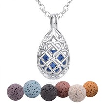 New 14mm Aromatherapy Perfume Essential Oils Diffuser Necklace water dro... - £18.97 GBP