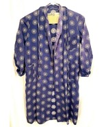 Vintage Japanese Oriental Robe w Belt Blue-50&quot; Long - €49,07 EUR