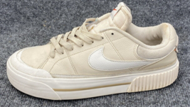 Nike Court Legacy Lift Shoes Womens Size 9 Beige Platform Athletic Sneakers - £29.45 GBP