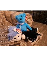 Ty Beanie Babies - SET of 3 (NANOOK II, ZIP II &amp; TEDDY II) 30th Annivers... - $40.55 CAD