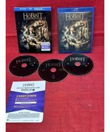 The Hobbit - 3 Disc set of The Desolation of Smaug Blu-ray &amp; DVD Movie EUC - £6.94 GBP