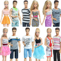 Couple Doll Dress Doll Accessories For Summer Wear For Barbie Doll For Ken Doll - £9.84 GBP+