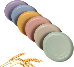 Lightweight Wheat Straw Plates Unbreakable Dinner Dishes Plates Set Dishwasher &amp; - £8.23 GBP