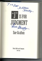 J Is For Judgement By Sue Grafton Signed - £26.31 GBP