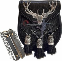 Scottish Kilt Semi Dress Seal Skin Sporran Semi Stag Sporran Antique Uni... - $2,413.16 MXN