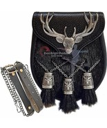 Scottish Kilt Semi Dress Seal Skin Sporran Semi Stag Sporran Antique Uni... - €110,87 EUR