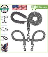 Large Dual Dog Walking Leash - Shock Absorbing &amp; No-Tangle for 2 Dogs, B... - $775.27 MXN