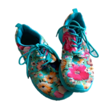 Nike Women&#39;s Floral Print CK Racer Athletic Shoes Green Aqua Blue Pink S... - £37.88 GBP