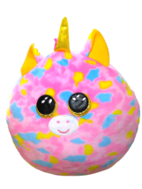 Ty Fantasia Squish A Boo Unicorn 13" Multicolor Sparkle Fantasy Plush Easter - $15.77